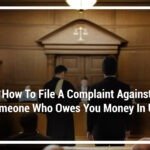 how to file a complaint against someone who owes you money in uae